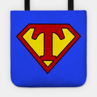 Superhero Symbol Letter T Tote