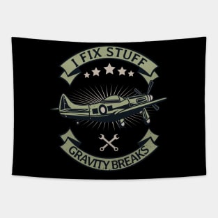 Aircraft Mechanic Airplane Technician Tapestry