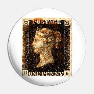 The Penny Black - World's First Postage Stamp (Great Britain) Pin