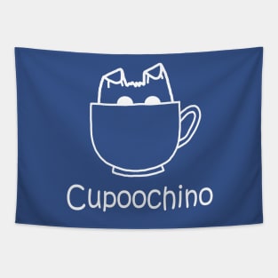 Cupoochino White  Pocket Tapestry