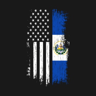 Salvadoran American Flag - Pride El Salvador T-Shirt