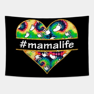 Hippie Heart Mama Life Tapestry