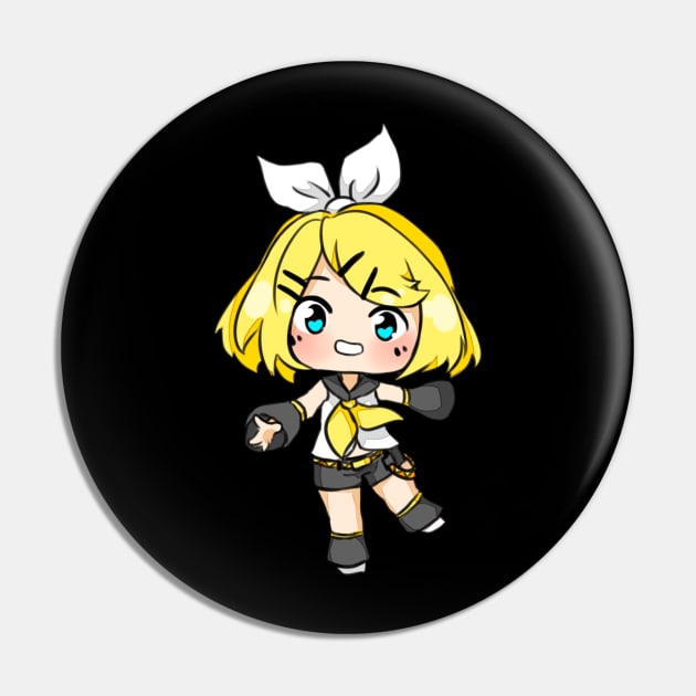 Kagamine Rin Chibi Pin by FluffyChikorita