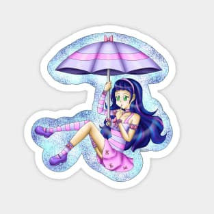 Umbrella anime girl Magnet