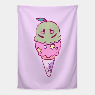 Junimo but it is an icecream Tapestry