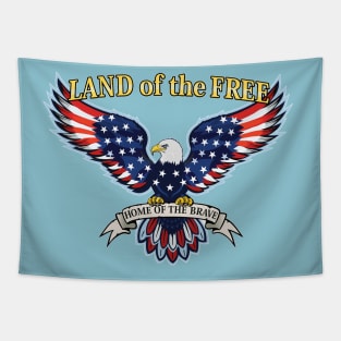 American Eagle Flag Patriotic Graphic 4th of July Tapestry