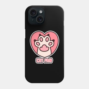 Cat paw, paw print, cute paw Phone Case