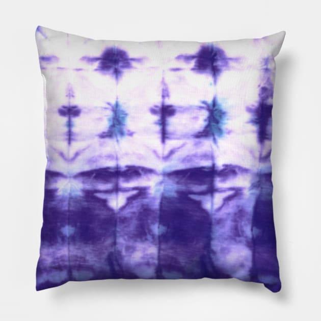 Purple Shibori Stripes Pillow by Carolina Díaz