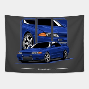 Skyline GT-R R32 Special (blue) Tapestry