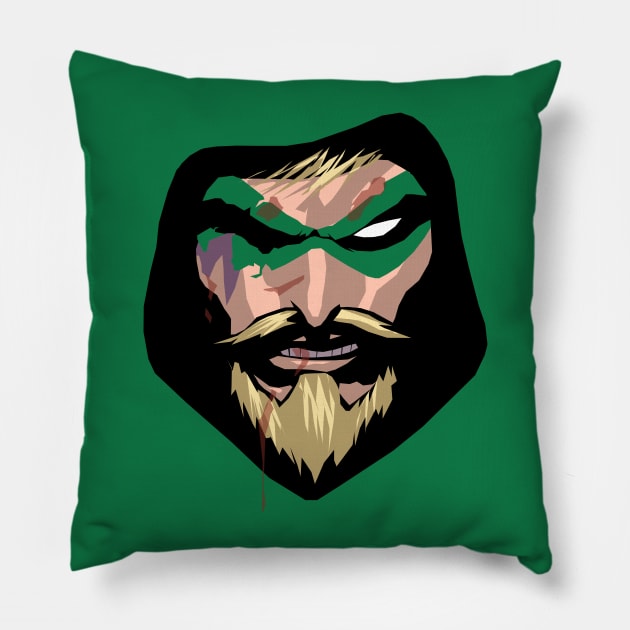 the emerald archer Pillow by k4k7uz