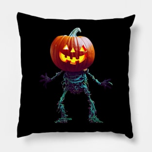 Spooky Halloween Pumpkin Pillow