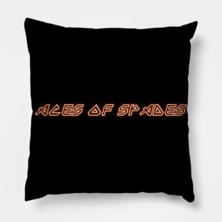 IRON TEXT || ACES OF SPADES Pillow