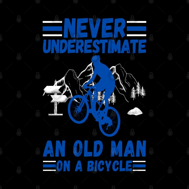 never underestimate an old man on a bicycle by JustBeSatisfied