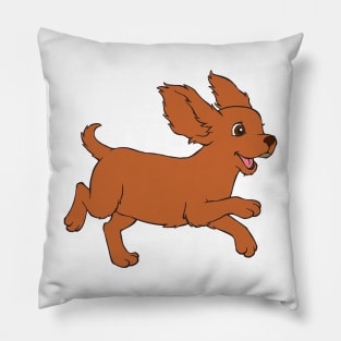 Happy Cavalier King Charles Spaniel Puppy Pillow