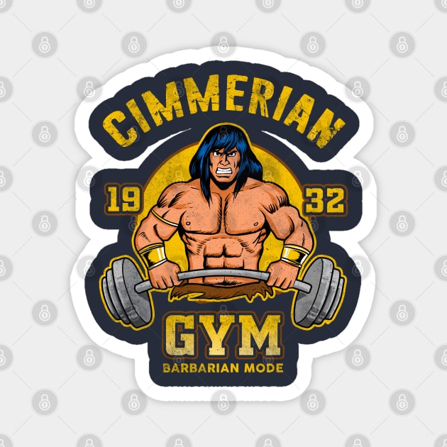 Vintage Cimmerian Gym Magnet by OniSide