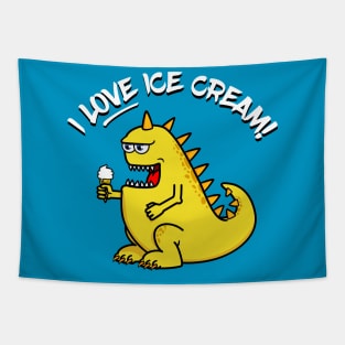 Monster Loves Ice Cream! Tapestry