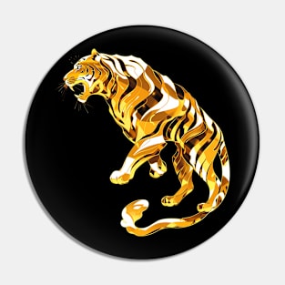 gold tiger Pin