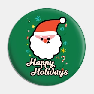 SANTA CLAUS - HAPPY HOLIDAYS Pin