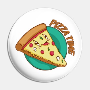 Kawaii Pizza Time Pin