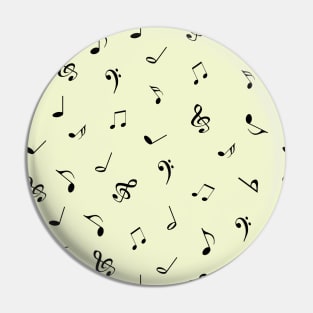 Musical notes, Pin