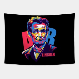 Abe Lincoln pop art Tapestry