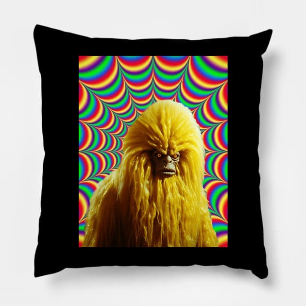 Psychedelic Creature Pillow by NightvisionDesign