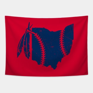 Ohio Baseball - Red Tapestry