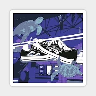 retro trainers design Magnet