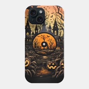 Halloween Vinyl Record Pumpkin Jack-o'-Lantern Phone Case