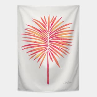 fan palm pink Tapestry