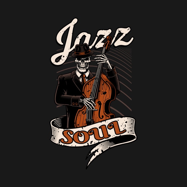 Jazz Soul Bass Musician by Foxxy Merch