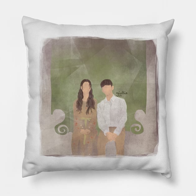 It's ok to not be ok FANART 01 Pillow by Giullia - Yeppeunyeppeun Art