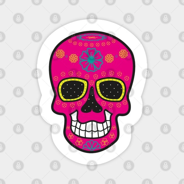 Skull, Halloween Night, Halloween Party Magnet by Style Conscious