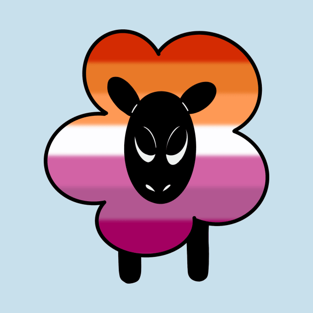 Proud Lesbian Rainbow Sheep by Emberpixie