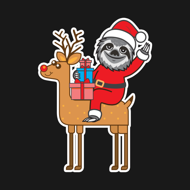 Sloth Santa by Plushism