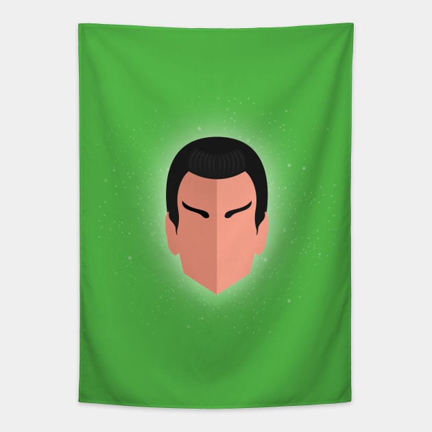 S'Chn T'Gai Spock Tapestry by George Barakoukakis