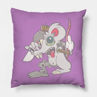 King of the Rat Bots Pillow