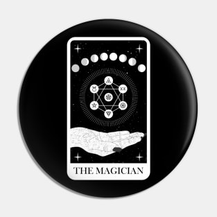 Magician Tarot Card Moon Phase Pentagram Pin