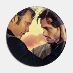 Hannibal and Will Hannigram Sunset Pin