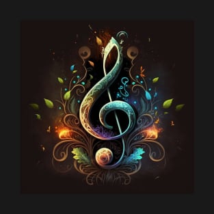 Beautiful treble clef for all you music lovers. T-Shirt