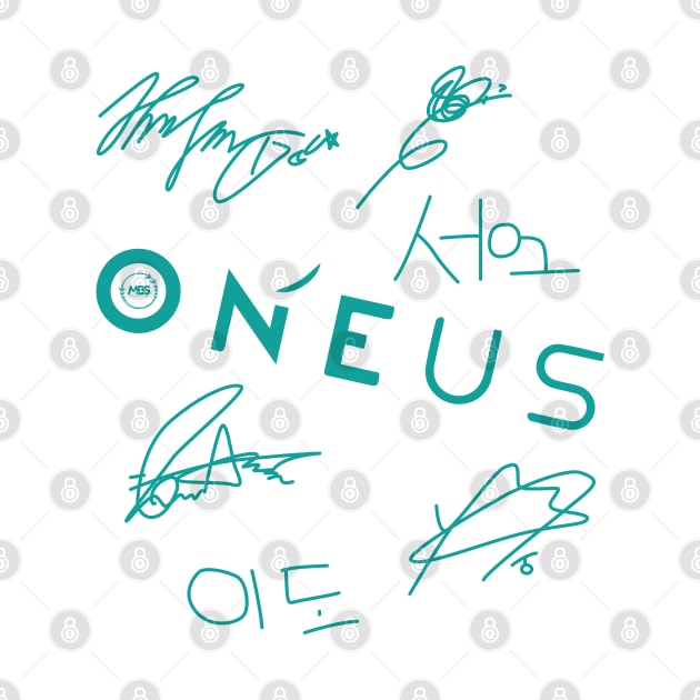 fanart signature of the oneus group by MBSdesing 