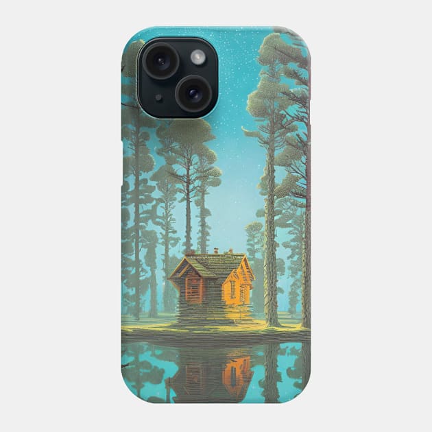 Quiet Home in the Forest Phone Case by EsoteraArt