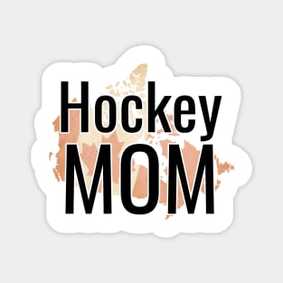 Hockey Mom over Canadian Flag with Sepia Magnet