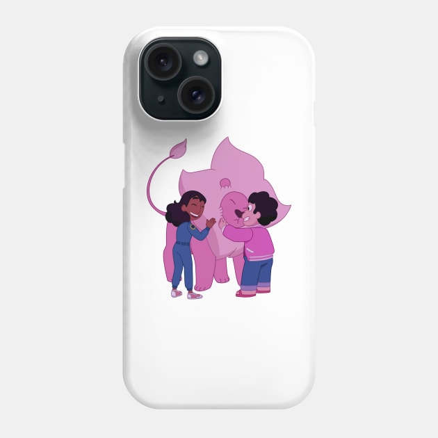 Steven, Connie and Lion Phone Case by maxtrology