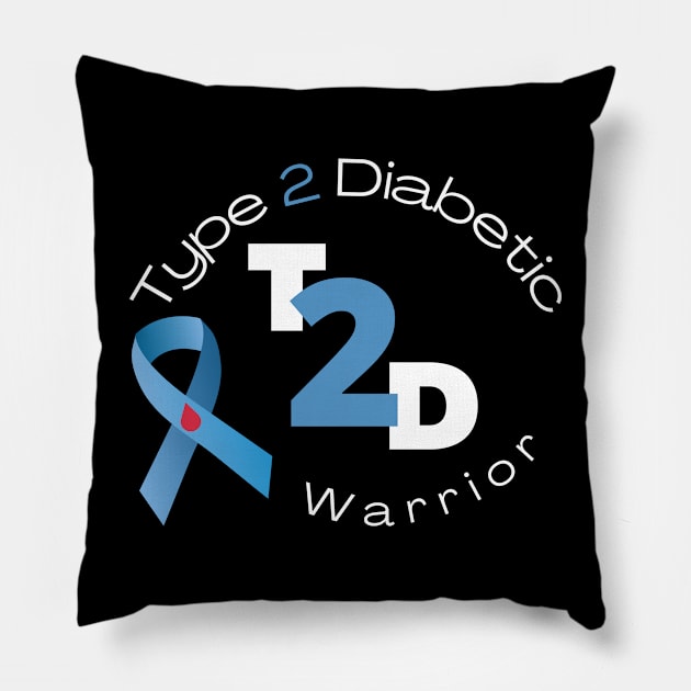 Afrinubi - Type 2 Diabetes Warrior Pillow by Afrinubi™