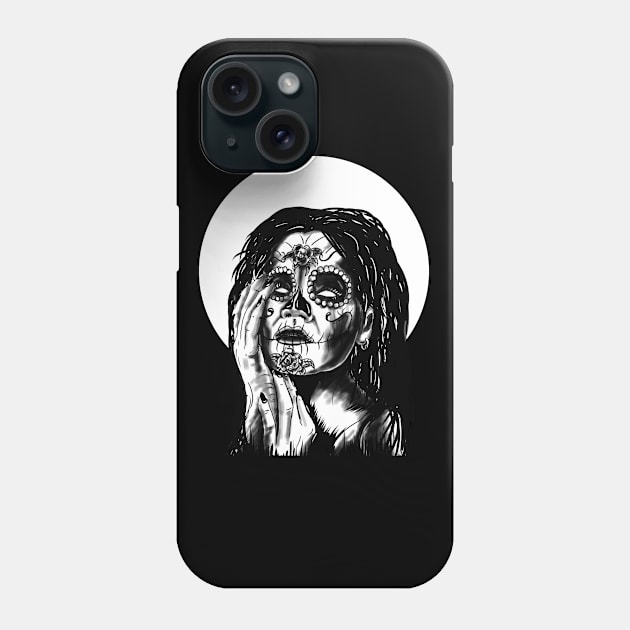 dia de los muertos Phone Case by silentrob668