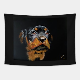 Rascal the Rottweiler Pup Tapestry