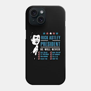 Rick Astley for President Phone Case