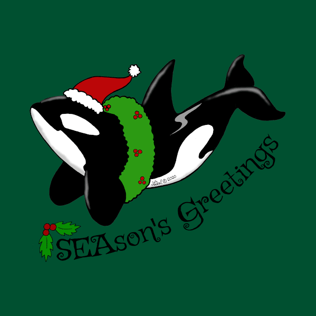 Season's Greetings Killer Whale by HonuHoney