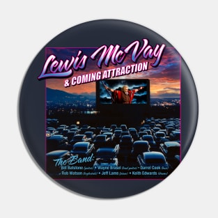 Back Logo -1982  Lewis McVay & Coming Attraction Pin